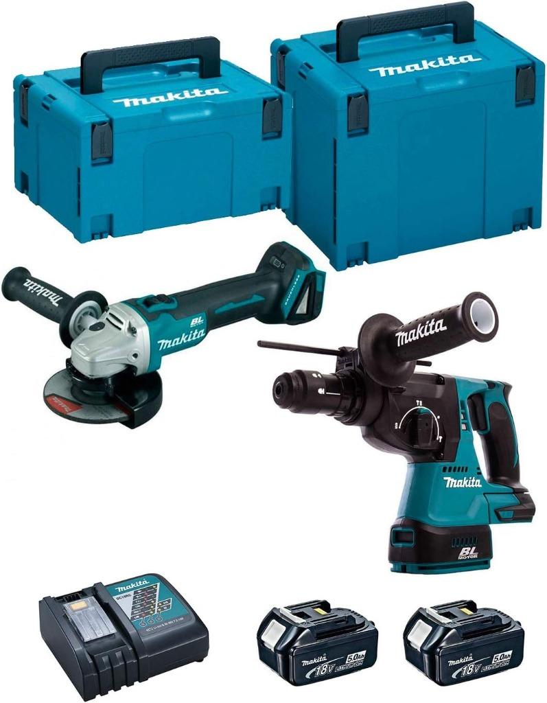 Makita DLX2125TJ1 Kit Combo DGA504Z+DHR243Z 18V 5.0Ah, Enlèvement, Comme neuf, Autres types