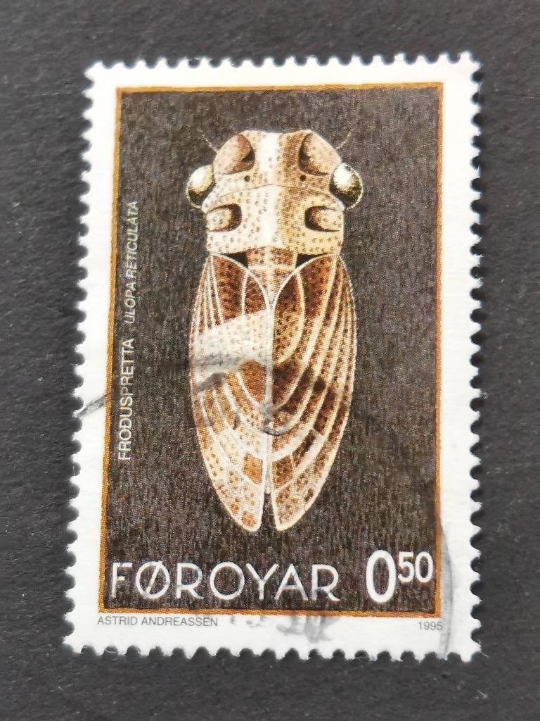 Faeroer / Foroyar 1995 - insecten - cicade, Ophalen of Verzenden, Denemarken, Gestempeld