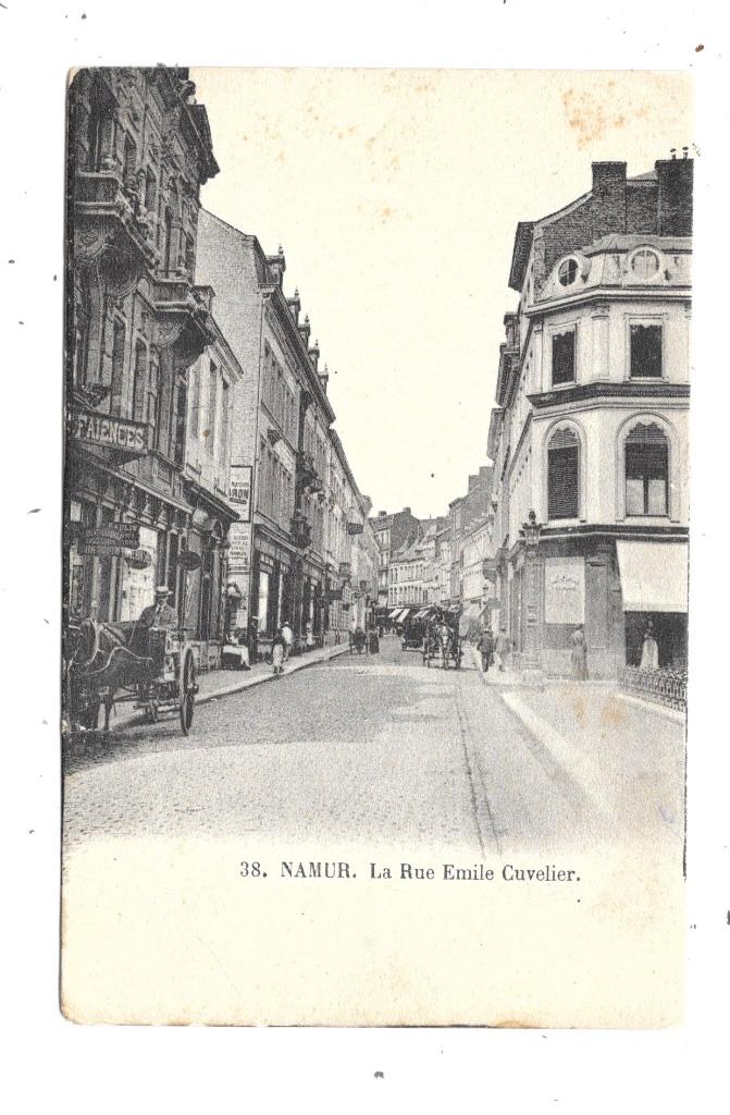 Namur NA233: La Rue Emile Cuvelier, Collections, Envoi, Avant 1920, Non affranchie, Namur