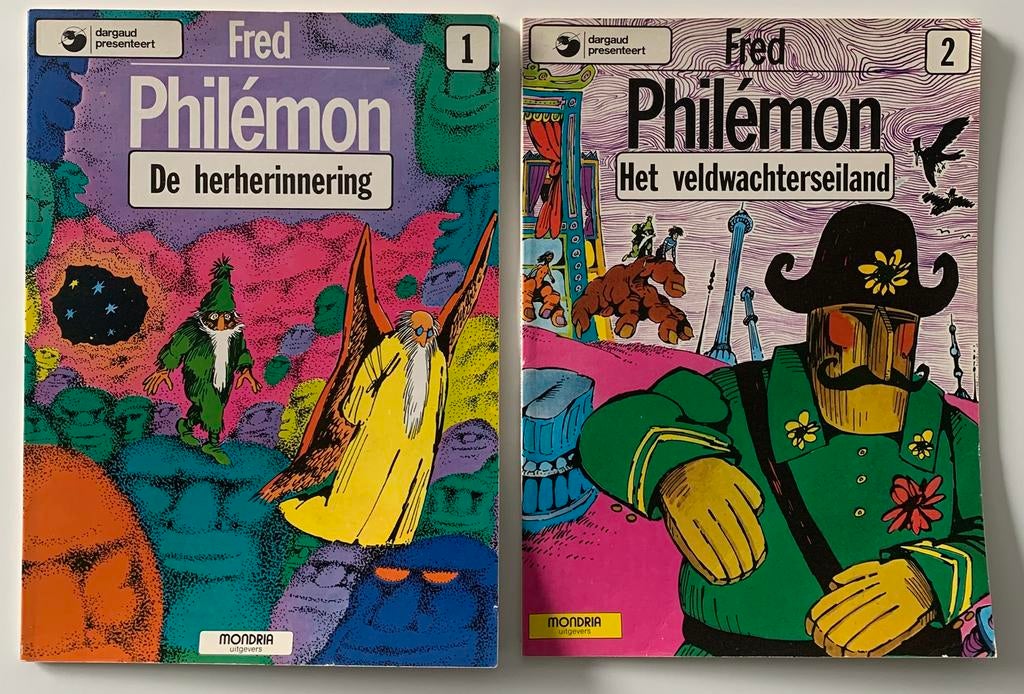 Fred, Philemon.  Albums 1 en 2., Livres, Enlèvement ou Envoi, Comme neuf