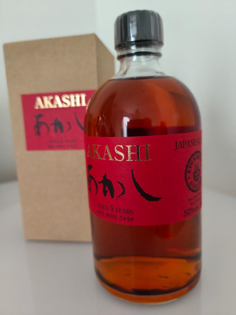 Akashi 5 Year Red Wine Cask, Japanese Blended Whisky, 50cl, Overige gebieden, Overige typen, Nieuw, Ophalen of Verzenden