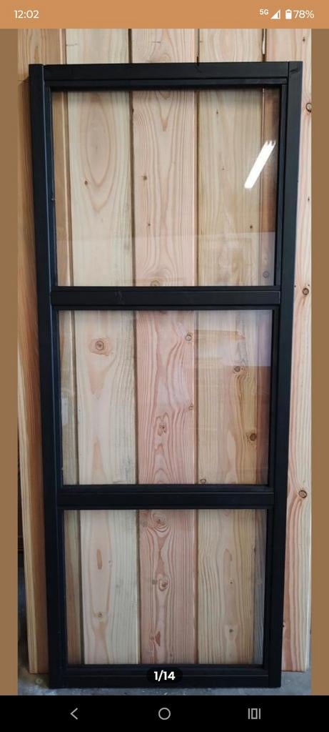 Porte coulissante d'aspect acier sur mesure. Système de port, Bricolage & Construction, Neuf, Enlèvement ou Envoi, Porte intérieure