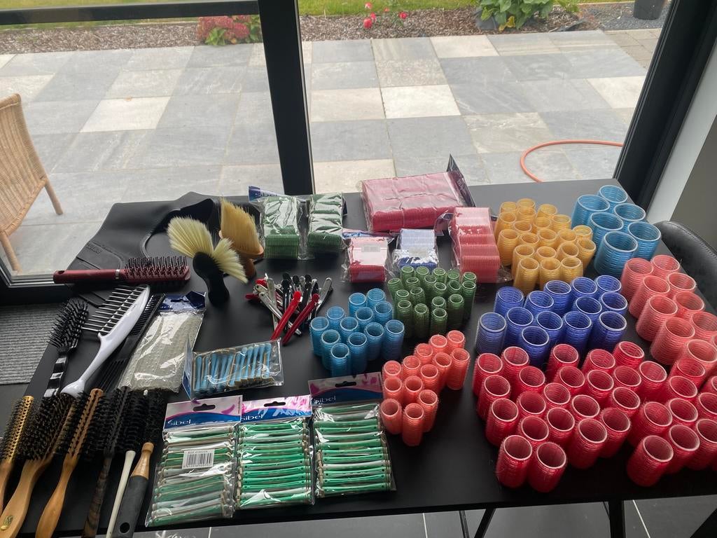 Grote set nieuw kappersmateriaal, Ophalen of Verzenden, Nieuw