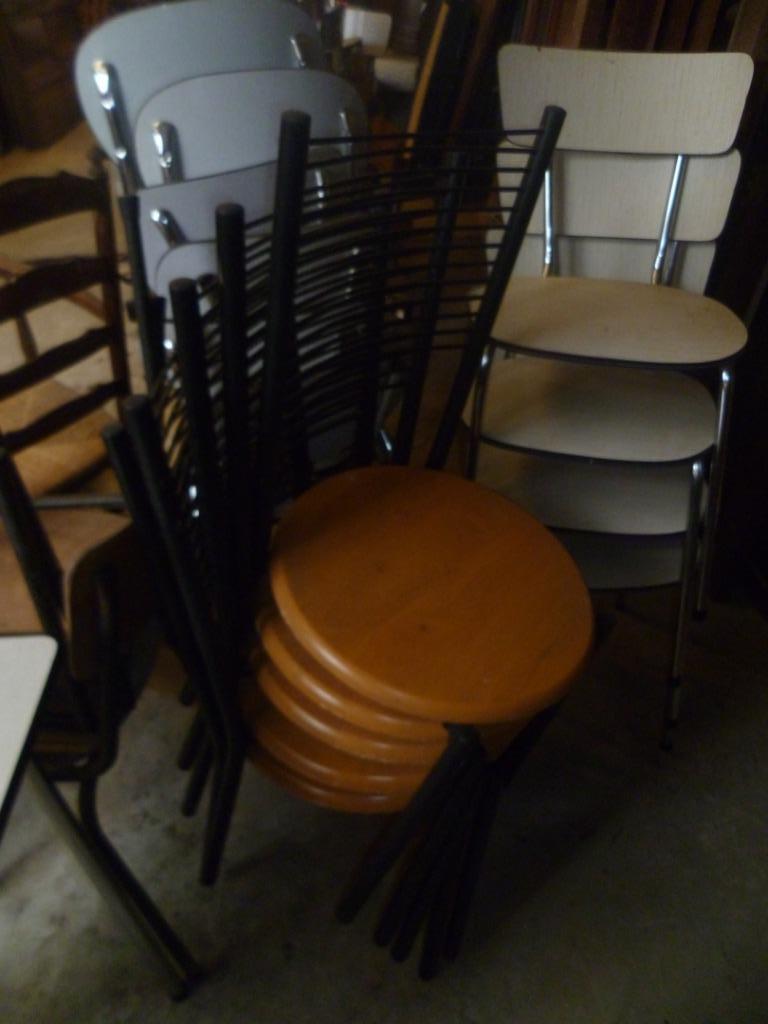 4 METALEN STOELEN, Ophalen