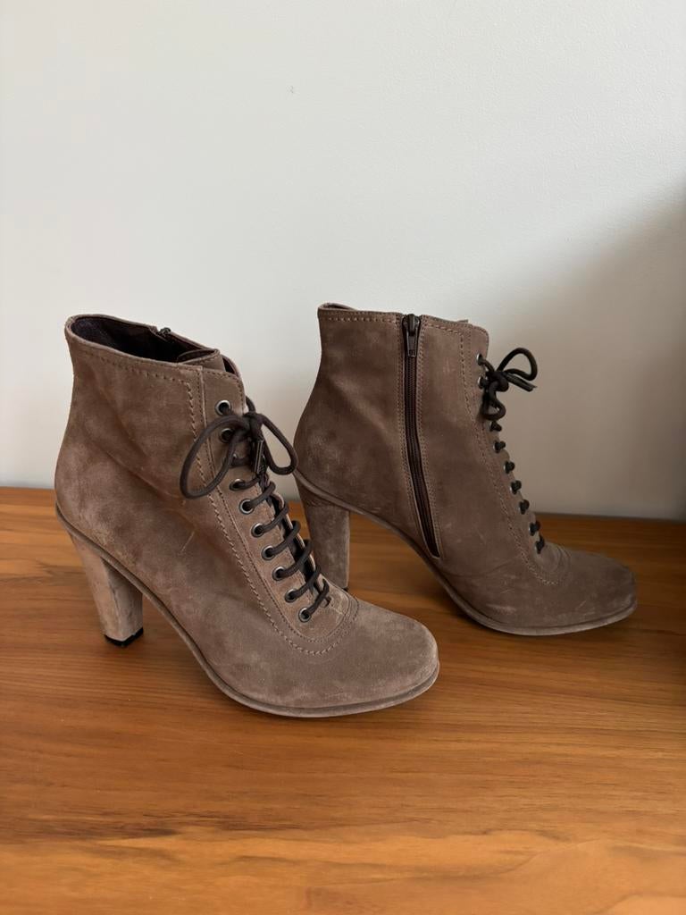 Dames laarsjes taupe mt 41 Caroline Biss, Kleding | Dames, Verzenden, Gedragen, Lage of Enkellaarzen