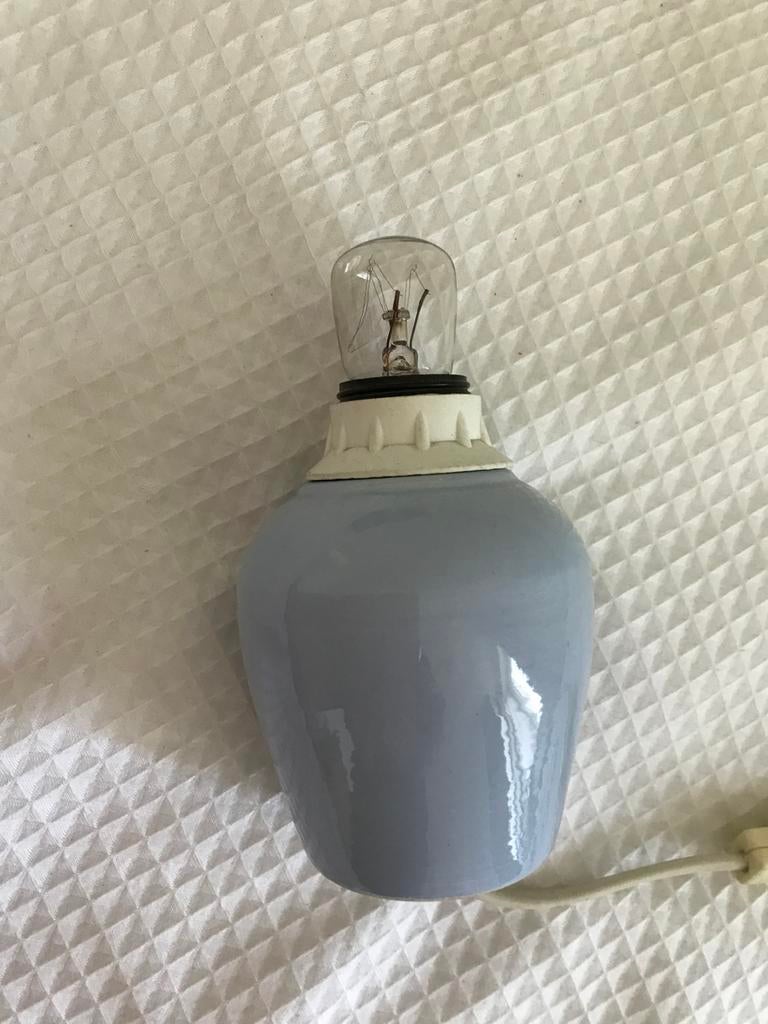 Klein blauw tafellampje, Huis en Inrichting, Ophalen of Verzenden, Gebruikt