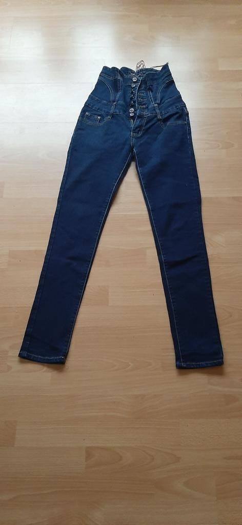 Prachtige jeansbroek met hoge taille Miss One, Ophalen of Verzenden, Gedragen