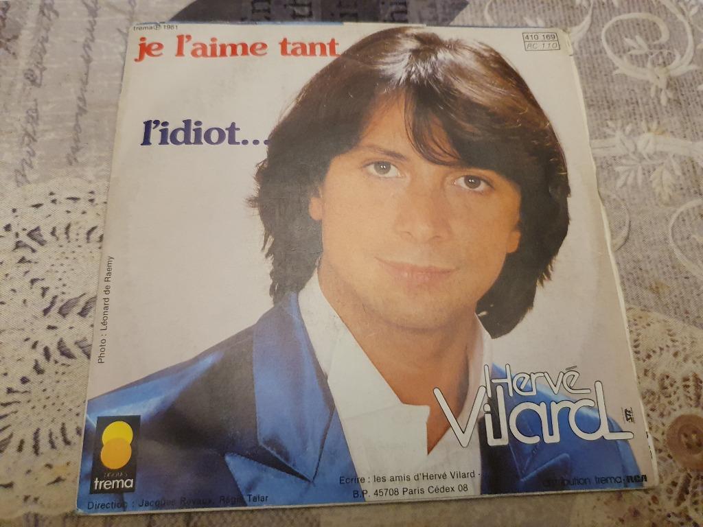 Disque vinyl 45 tours Hervé Vilard Je L'aime Tant, Enlèvement ou Envoi, Comme neuf