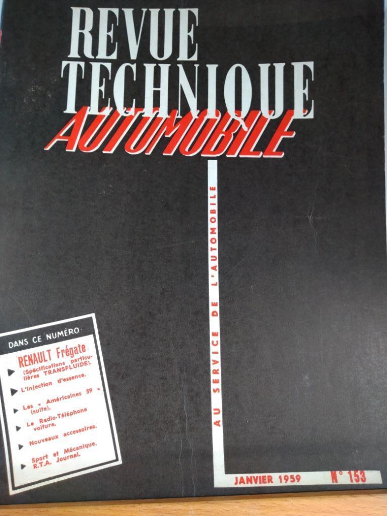 RTA - Renault Frégate - Américaines 59 - n 153, Autos : Divers, Modes d'emploi & Notices d'utilisation, Envoi
