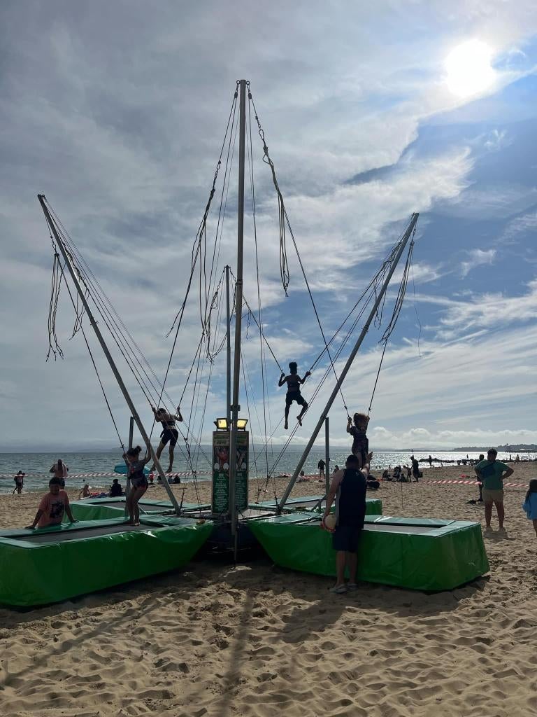 Trampoline élastique mobile professionnel pour 4 personnes, Enlèvement ou Envoi, Neuf