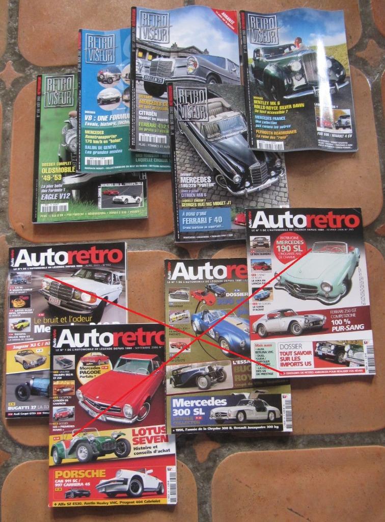 Mercedes - oldtimermagazines (8 stuks), Ophalen, Zo goed als nieuw, Mercedes