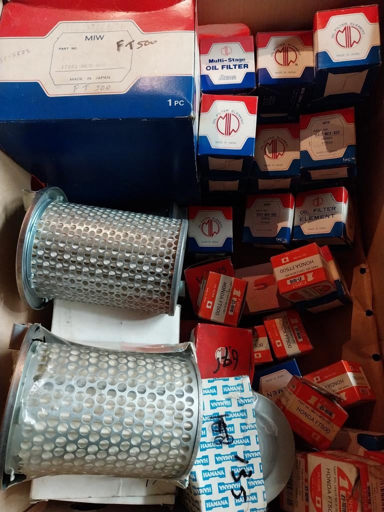 Honda FT 500 luchtfilter + oliefilter partij MC8, Motoren, Ophalen, Nieuw