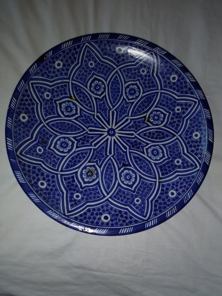 Safi keramiek A. SERGHINI schotel 41 CM DIAMETER, Antiek en Kunst, Antiek | Keramiek en Aardewerk, Ophalen of Verzenden