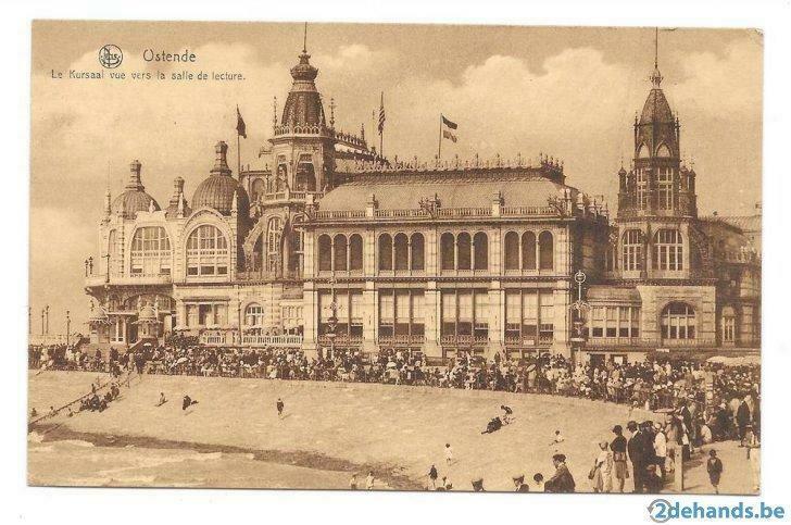 Oostende le kursaal vue vers la salle de lecture, Ophalen of Verzenden