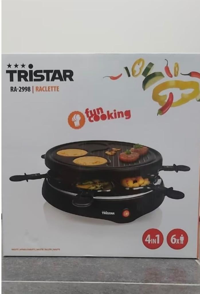 Tristar raclette RA-2988, Ophalen, Nieuw, 4 t/m 7 personen