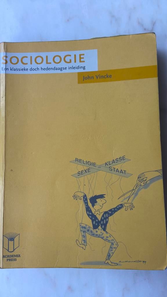 Sociologie - John Vincke, Enlèvement ou Envoi, Utilisé, John Vincke