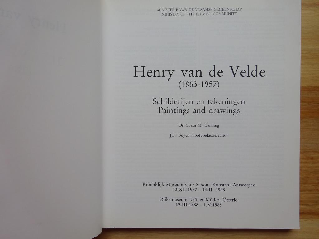 Henry Van de Velde, 1988 KMSKA en Otterlo, Boeken, Ophalen of Verzenden, Gelezen, Schilder- en Tekenkunst