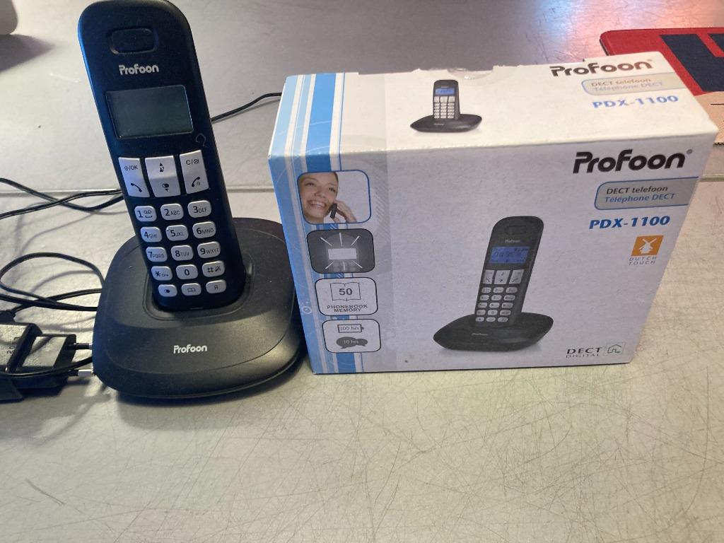 Draagbare telefoon Profoon PDX-110, Télécoms, Enlèvement, Utilisé, 1 combiné
