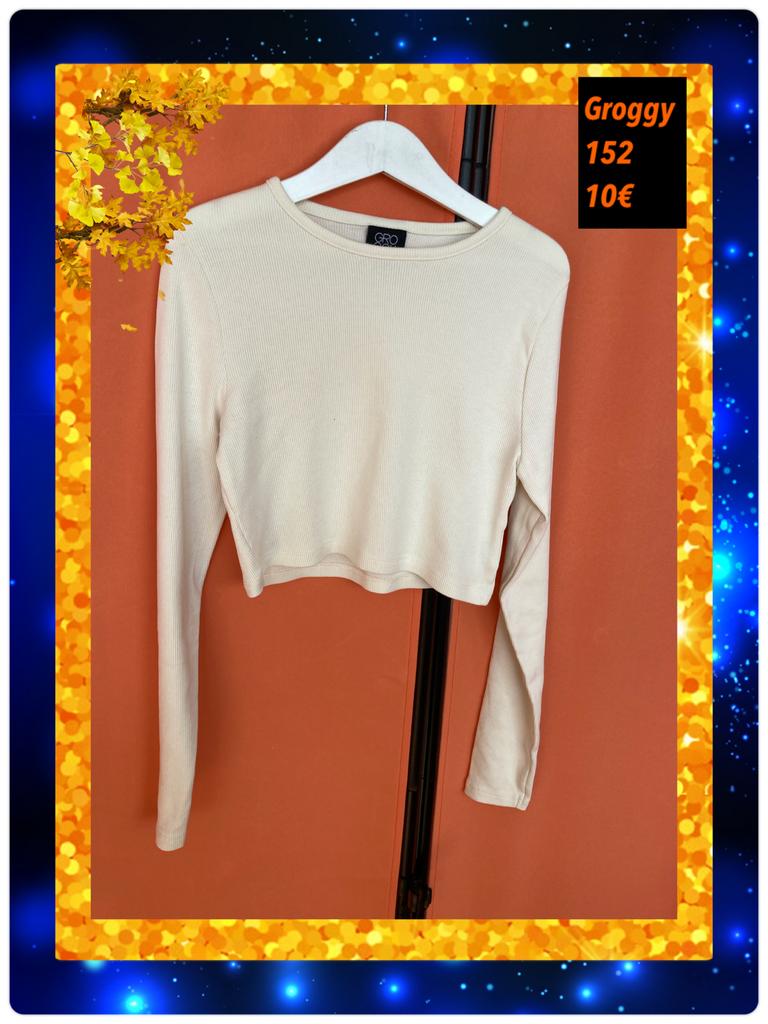 Crop top trui 152. Groggy, Kinderen en Baby's, Ophalen of Verzenden, Zo goed als nieuw