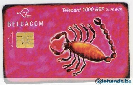 Gebruikte telekaart België CH97 Schorpioen 20.000 ex., Verzamelen