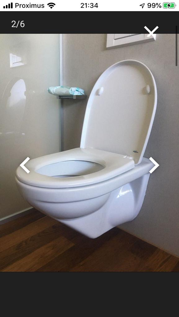 Hang wc + bidet nieuw , nooit gebruikt, Ophalen, Nieuw, Toilet