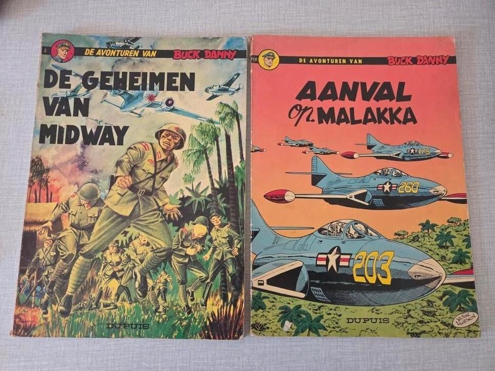 2 x Buck Danny, Ophalen of Verzenden, Zo goed als nieuw, Dupuis, Meerdere stripboeken