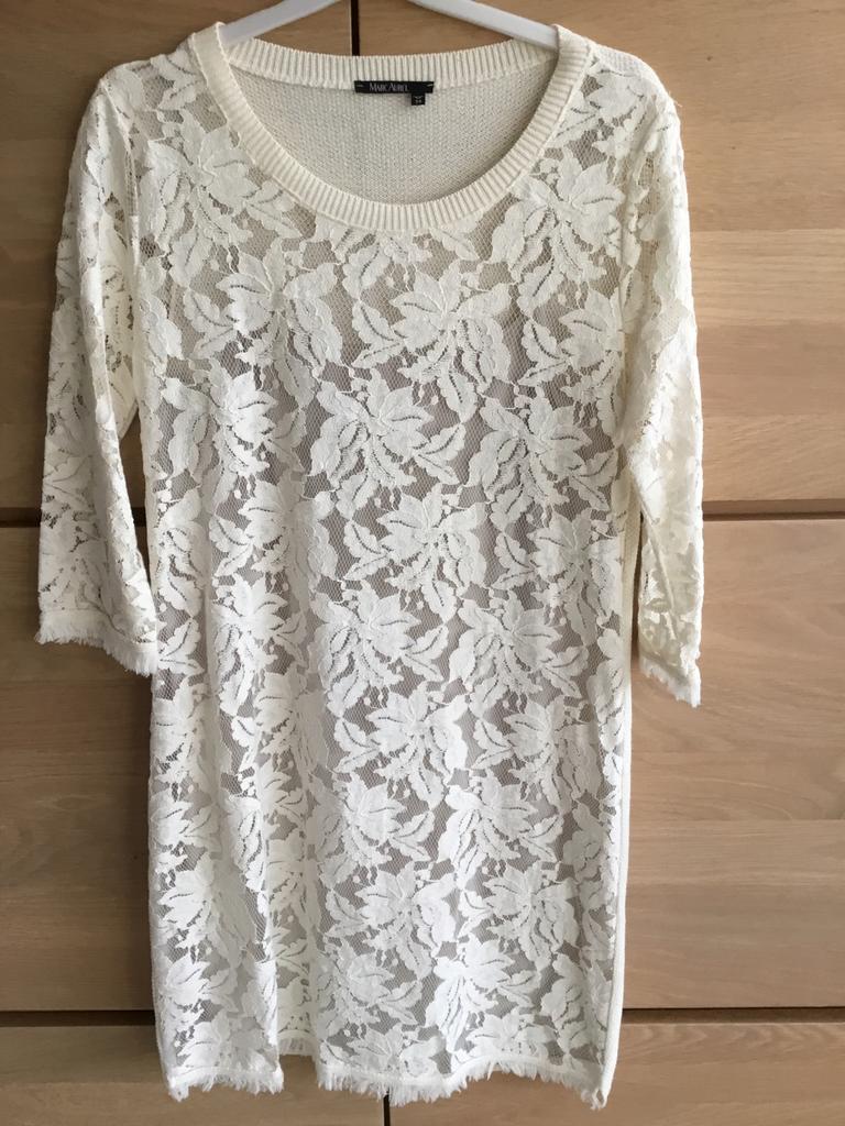 Vintage jurk MARC AUREL, Kleding | Dames, Jurken, Zo goed als nieuw, Maat 34 (XS) of kleiner, Beige