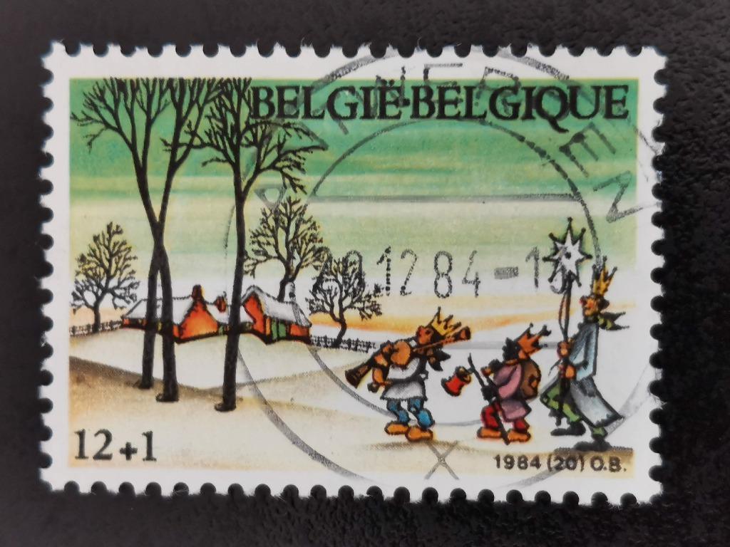 Belgie 1984 - Kerstmis - Driekoningen - toeslagzegel, Ophalen of Verzenden, Gestempeld, Kerst