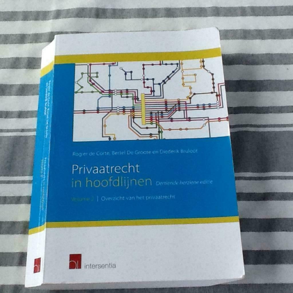 privaatrecht in hoofdlijnen, Boeken, Studieboeken en Cursussen, Ophalen of Verzenden, Zo goed als nieuw, Hoger Onderwijs