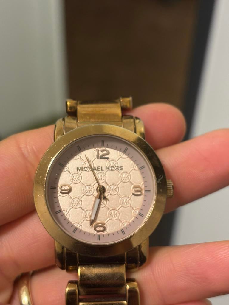 Dames horloge Michael Kors MK-3159, Handtassen en Accessoires, Horloges | Dames, Staal, Gebruikt, Staal, Polshorloge