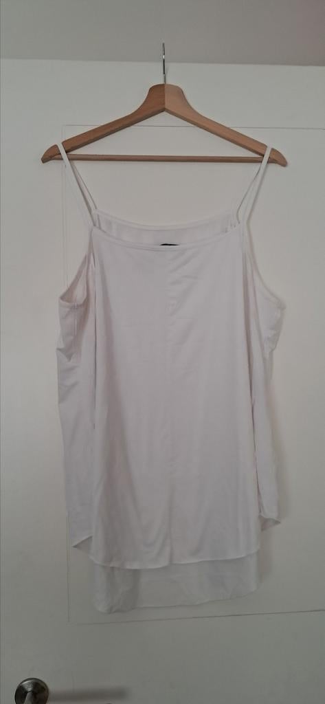 Mooi wit topje (grote maten)., Kleding | Dames, Ophalen of Verzenden, Gedragen, Maat 46/48 (XL) of groter, Wit