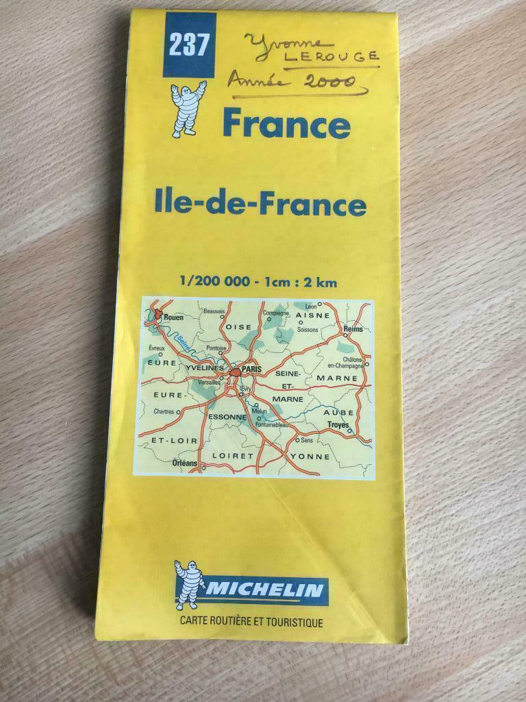 carte routière "Michelin" n 237  1/200.000e  édition 1999, Enlèvement ou Envoi, Comme neuf, Carte géographique, 1800 à 2000