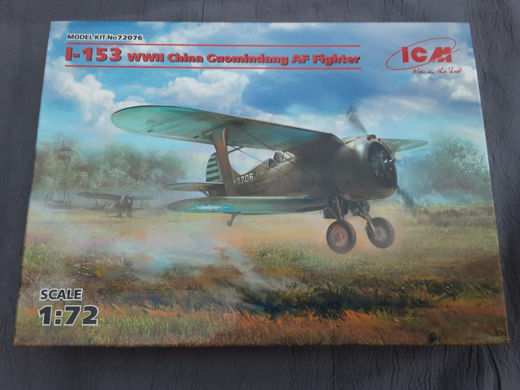 ICM I-153 WWI China GUOMINDANG AF jachtvliegtuigmodel, Overige merken, 1:72 tot 1:144, Ophalen of Verzenden, Zo goed als nieuw