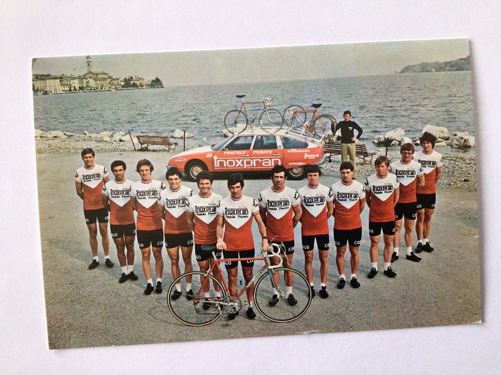 Wielerkaart 1979 team inoxpran giovanni battaglin, Envoi