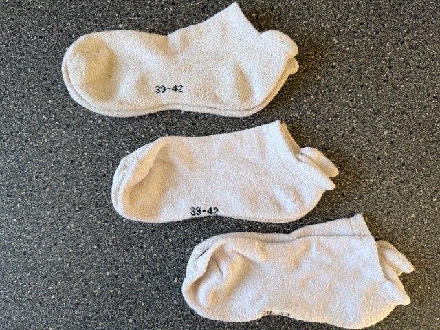 3 Paar witte kousen - maat 39/42 (prijs/paar) (nr4934), Vêtements | Hommes, Chaussettes & Bas, Enlèvement ou Envoi, Comme neuf