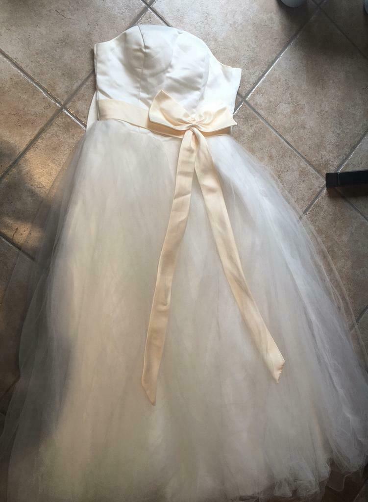 Robe de mariée (ou réception) bustier taille 36/38, Enlèvement, Comme neuf, Blanc, Robe de mariée