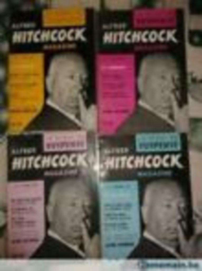 Lot de 4 revues du suspense Hitchcock nâ1-8-9 et 11 1961 62, Enlèvement ou Envoi, Utilisé
