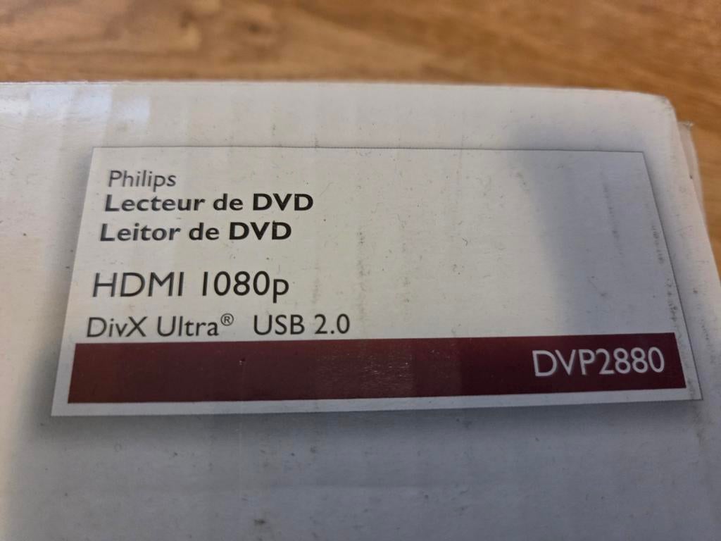 Lecteur DVD Philips, Enlèvement ou Envoi, Comme neuf