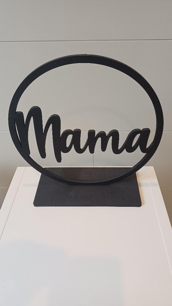 Bague en bois noire sur pied « Mama » neuve Dernière pièce, Enlèvement ou Envoi, Comme neuf