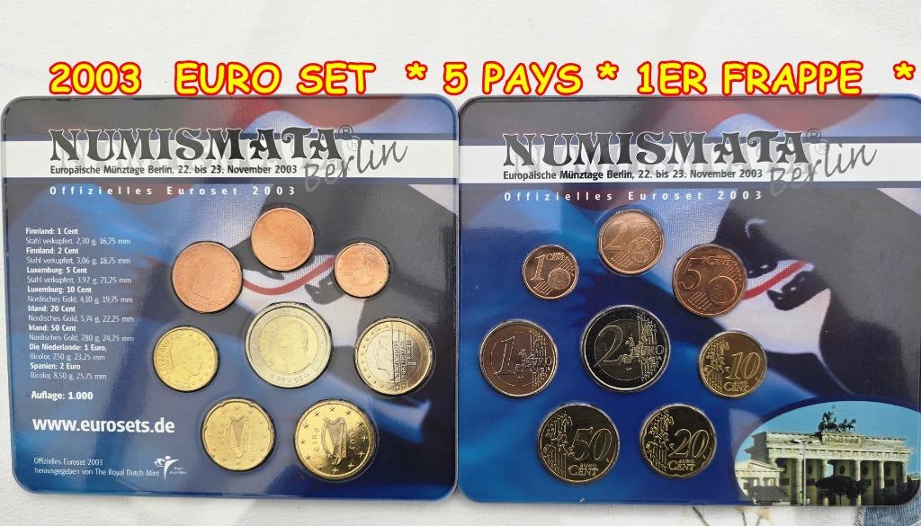2003- EERSTE STAKING VAN HET LAND VAN EURO 5., Verzenden, Setje