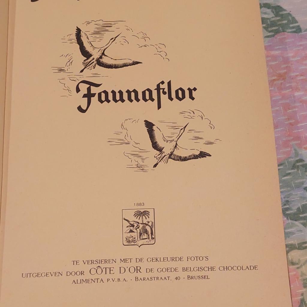 Faunaflor uit het dieren en plantenrijk cote d.or  1952 mooi, Enlèvement ou Envoi, Comme neuf