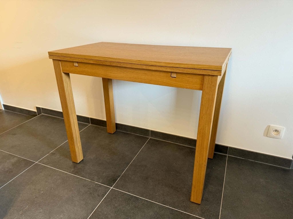 Table BJURSTA en chêne - IKEA, Maison & Meubles, IKEA BJURSTA, 50 à 100 cm, Jusqu'à deux personnes, Enlèvement