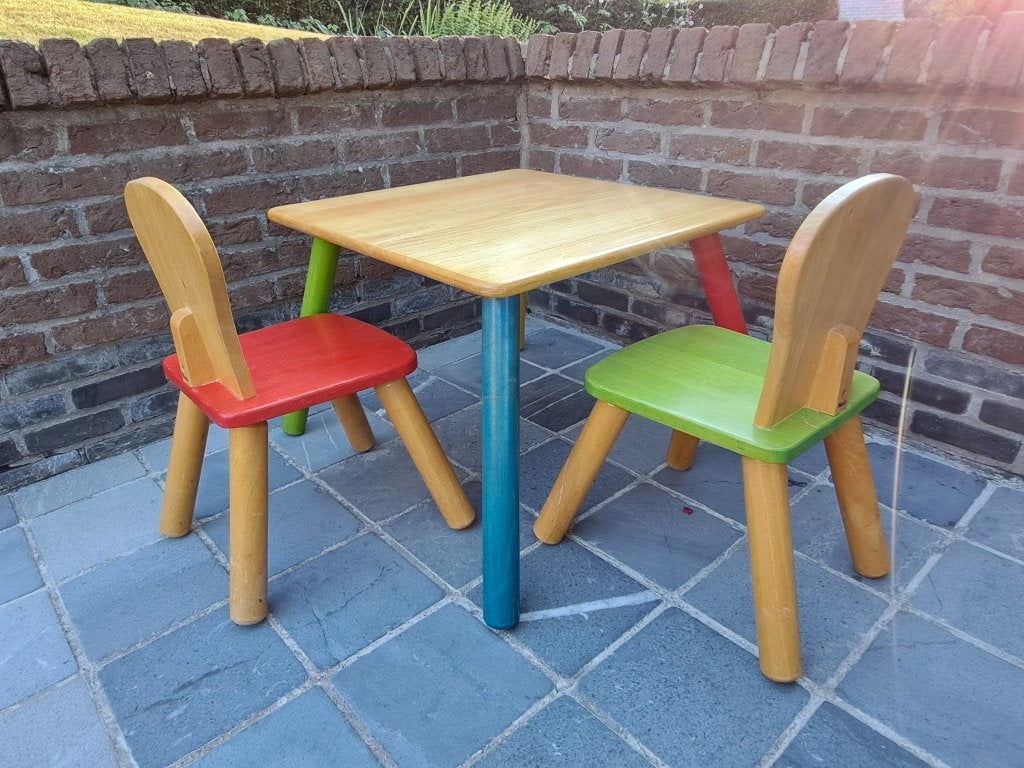 Ensemble table et 2 chaises pour enfants - « Brand Voilà », Enlèvement, Comme neuf, Table(s) et Chaise(s)