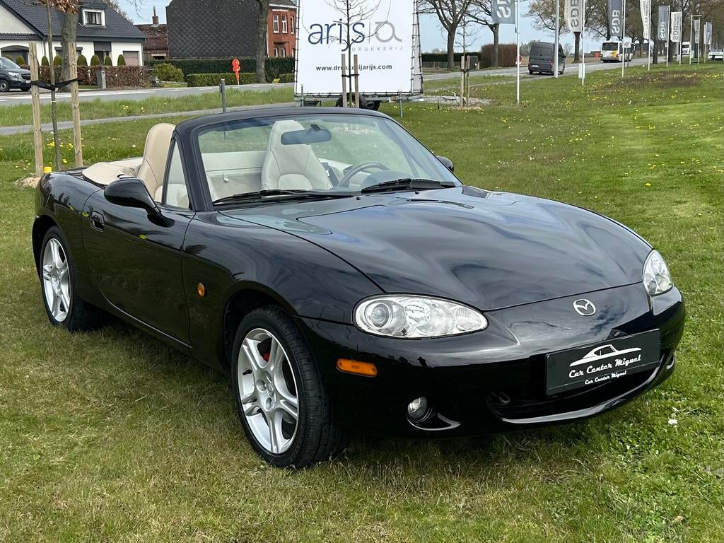 Mazda MX5 NBFL 1.6i Black Passion/38.000km/Nieuwstaat, Cuir, Beige, Beige, 2 portes