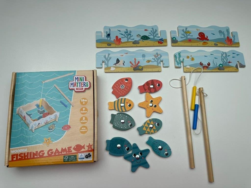 Jeu de pêche aimanté en bois neuf, Enlèvement ou Envoi