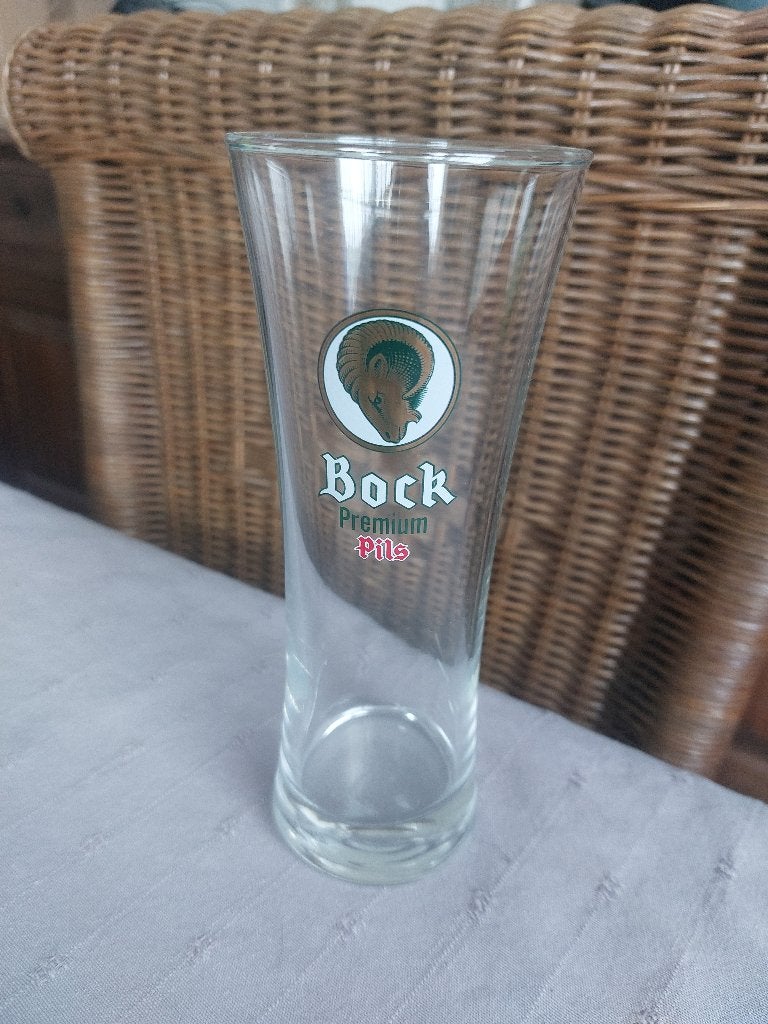 Bierglazen Bock Premium Pils, Ophalen, Zo goed als nieuw, Bierglas
