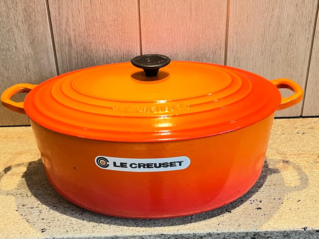 Le Creuset 35 oranje kookpot in heel mooie staat, Enlèvement, Comme neuf