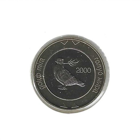 Bosnië-Herzegovina, 2 KM (Konvertible Mark) 2000, BU., Postzegels en Munten, Munten | Europa | Niet-Euromunten, Ophalen of Verzenden