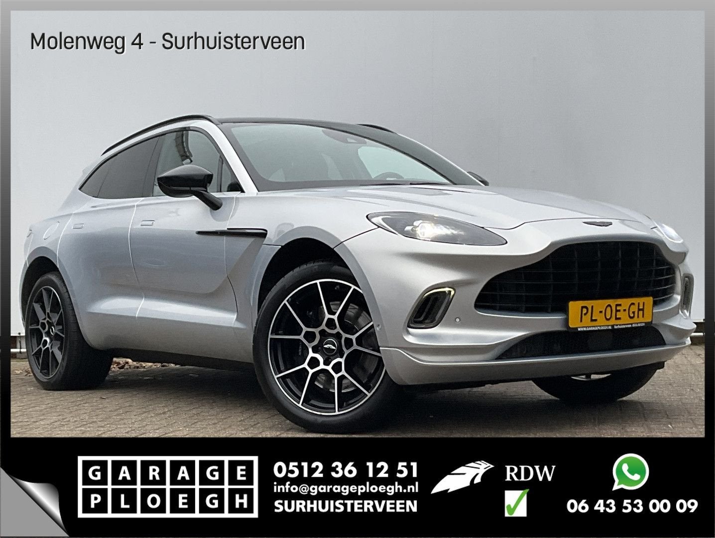 Aston Martin DBX 4.0 V8 360 Memory Stoelverw/koeling Sfeerv, Argent ou Gris, Achat, Entreprise, Carnet d'entretien