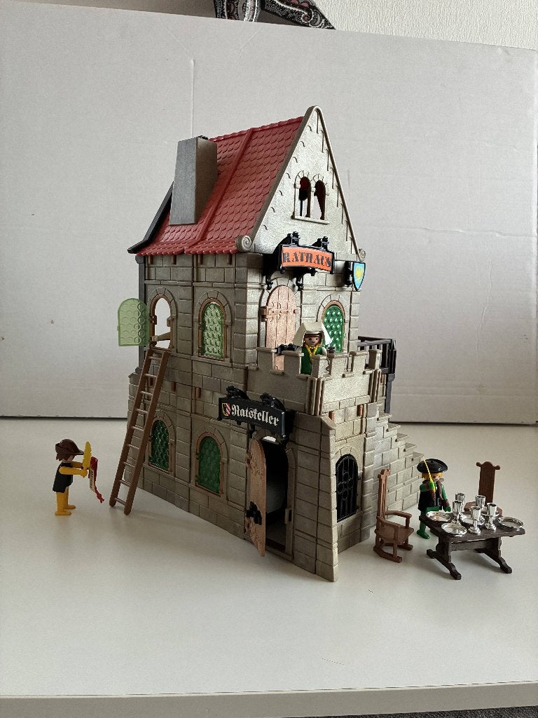 Playmobil 3447 Rathaus/ Maison de ville médiévale - Lot B2, Historique, Enlèvement ou Envoi, Bâtiment, Kit complet